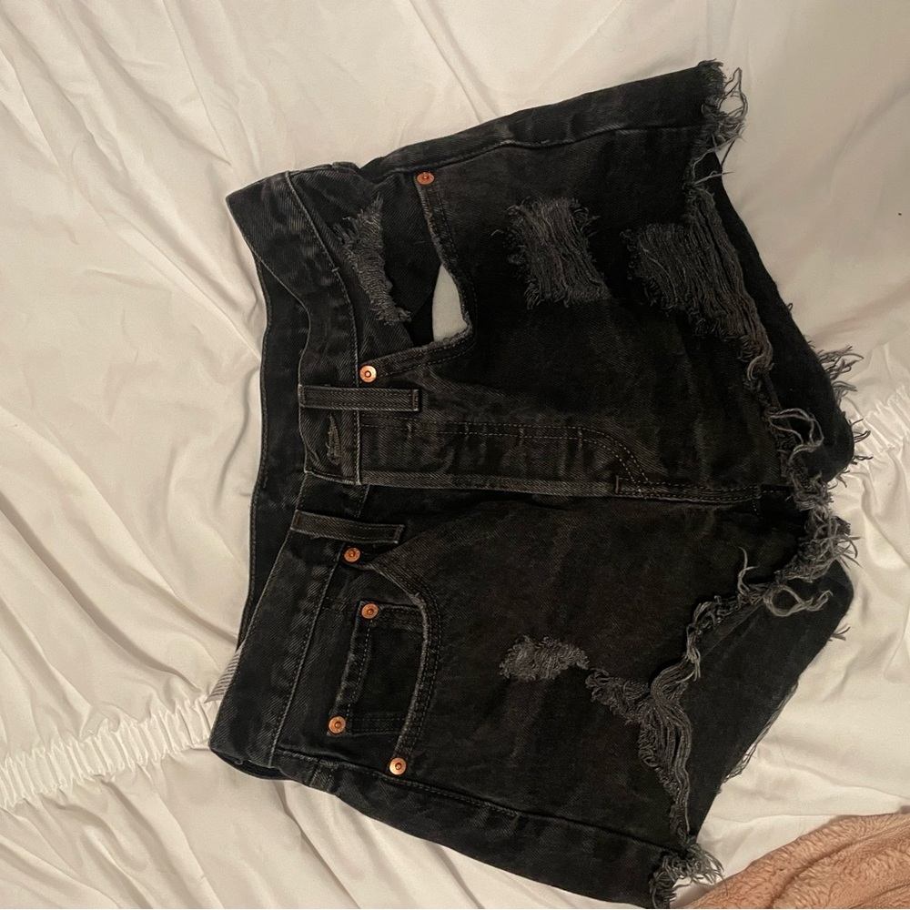 Levi Black Denim Shorts